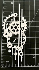 Steampunk Gearworks Die Cuts * 3 Sets * White Cardstock * Three Unique Designs