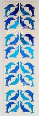 HAMBLY STUDIOS PRISMATIC GLITTER STICKER MINI DOLPHIN STICKER SHEET VINTAGE RARE