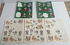 VINTAGE 1990 AGC Santa Claus & Critter Animal Stickers 5 Sheets-Mouse, Squirrel
