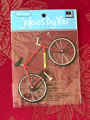 RED BIKE BY JOLEE’S 3D STICKERS – RARE