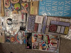 Huge Lot of 55 Scrapbooking Stickers, Jolees, Sticko, Recollections… NICE LOT