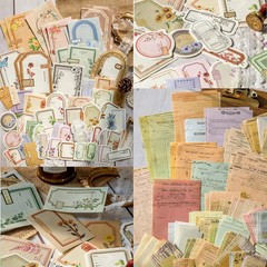 460 Sheets Vintage Scrapbook Papers Journaling Scrapbooking Supplies Kit junk jo