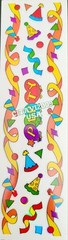 HAMBLY STUDIOS STICKERS HOLOGRAPHIC FOIL BORDERS PARTY CELEBRATION VINTAGE RARE