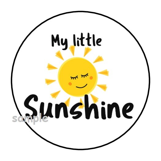 30 MY LITTLE SUNSHINE ENVELOPE SEALS LABELS STICKERS 1.5″ ROUND GIFTS TAGS
