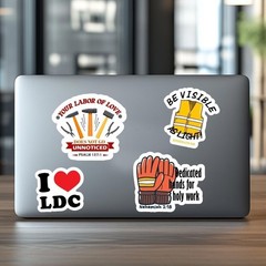 JW LDC Stickers – Volunteer Appreciation Decals for Kingdom Hall Construction