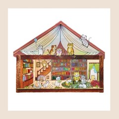 4 (3D) 6.3 x 4.1 Isometric Scene Rooms. Reading, Recreational, Tea, and Music.