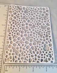 Flower Power Die Cuts * Set of 6 * White Cardstock * Cool Retro Design!