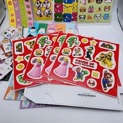 Lot of 100+ Stickers Super Mario Disney Dr Seuss Animals Emoji Scrapbook Teacher