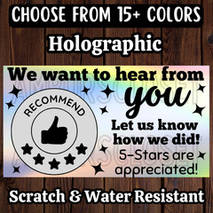 50 THANK YOU STICKERS 2.25″ ENVELOPE LABELS SEALS SHOP 5 Stars SIDE HUSTLE