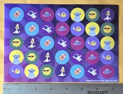Space Exploration Scrapbooking Sticker Large Format Single Sheet