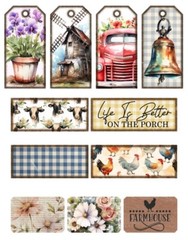 Country Farmhouse Embellishments Junk Journals Scrapbook Usa