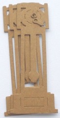 {4} *GRANDFATHERS CLOCK* Raw Bare Chipboard Die Cuts – 2″ x 5″