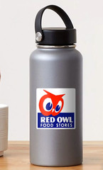 Red Owl Food Stores Logo Sticker (Reproduction)