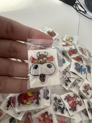 Vintage 1980s 3D Googly Eyed Puffy Stickers Vending Machine Lot Of 130