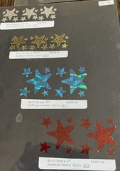 80’s Sticker Sample Pages Slicker Stickers Prisms Glitter Stars Hearts Rainbows