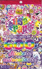 Lisa Frank Sticker Book 600 Stickers ~ Qty 1