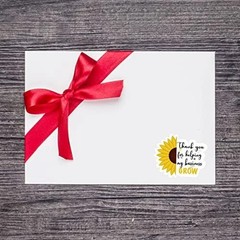 Wailozco Sunflower Thank You Stickers,My Business Grow Thank You for Helping