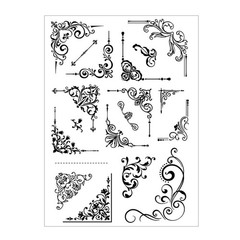 Arbuya Filigree Corners Clear 11×16 cm/4.33×6.3 inches,