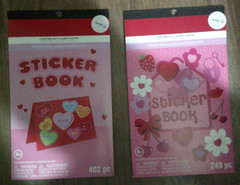 2 NEW Valentines day sticker books 651 stickers