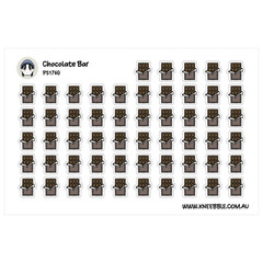 Chocolate Bar Stickers – Decorative Planner Labels for Food Events & Candy Cravi