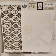Teresa Collins MR & MRS Wedding Scrapbook Flocked Cover & More **READ**