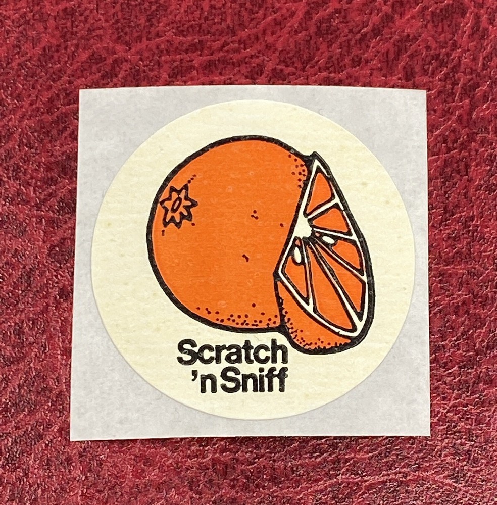 Vintage 3M 80s Matte Scratch And Sniff Sticker $0.99 Shipping Available