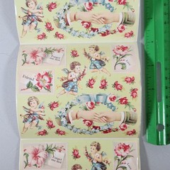 Vintage Frances Meyer Love Notes Floral Sticker Roll Lot of 83 Sheets – READ