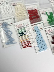 Color Cast Acrylic Scrapbook Embellishments Lot Scrapbooking Journaling Art