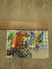 Vintage 80’s Mark 1 Chicago Tropical Birds Chrome Prism Sticker Sheet
