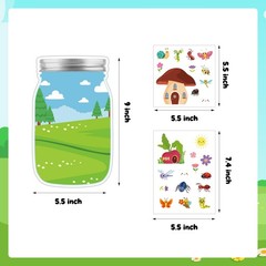 24 Sheet Insect Craft Kit with Bee Ladybug Flower Sticker