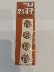 Toys for America Coconut Scratch and Sniff Stickers Sealed 1980s Vintage