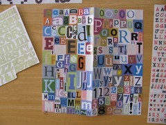 Alphabet Stickers Numbers and Punctuation 11 Partially Used Sheets