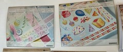 CREATIVE MEMORIES DONE WITH ONE LOT OF 8 Sealed Paper & Die Cut Shapes