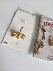 Blue Moon Beads New Metal Key Charms Journal Jewlery Lost & Found Retired New 26