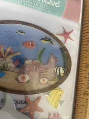 Rare Jolees Sticker Aquarium 2010 3-d Fish Coral Shark New