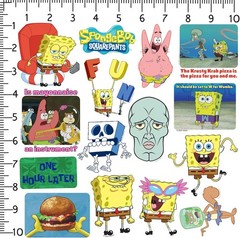 SPONGEBOB SQUAREPANTS MEME VARIETY DIE CUT VINYL 50 CT STICKER PACK