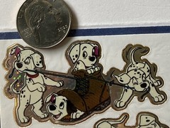 PRISMATIC 101 DALMATIANS Stickers(4pcs)Disney•Cartoon Character•Dog•Card Making•