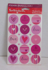Stickety-Doo-Da Valentine Love Hearts Stickers NIP NOS