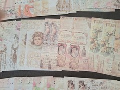 100pc Scrapbooking JJ Craft Kit Eph Paper Pack Victorian.Characters New Design