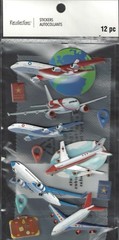Airplane Travel Sticker Recollections Scrapbook Memory Book Craft New