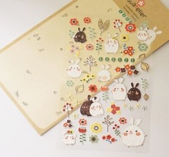 Suatelier Scrapbooking Sticker Sheet (Bunny Rabbit / Bonny) ~KAWAII!!
