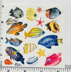 Violette Stickers Tropical Fish Sea Ocean Life Crafts Planner Supply Scrapbook