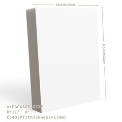 25 PCS 8.5×11 Inch Chipboard Sheets 40PT Book Binding Scrapbooking Backing