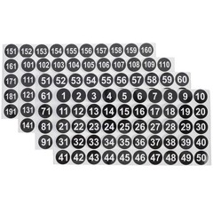 4 Sheets Small Numbers Stickers Shipping Supplies Vinyl 1-20 Cutouts