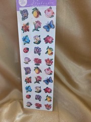 1993 Michel & Co. Stickers Sealed Pack 2 Sheets 1998 Flowers fruit insects