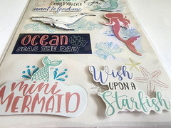 Mermaids Whale Ocean 3D Scrapbook Stickers Crafter’s Square 5×9