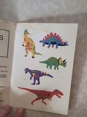Vtg Sticker Educational Tool Lot Of 6 Dinosaurs and Amphibians – all unused