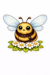 10 Insect Stickers Cute Kawaii Bee Ladybug Caterpillar Dragonfly Bug Set