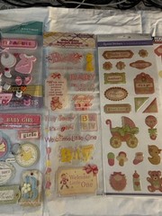 Jolees and more Baby Girl Sticker Lot