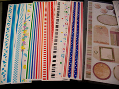 Creative Memories Lot Stickers, Winter, Earthtones, Blues, Neutrals, Gr Lengths